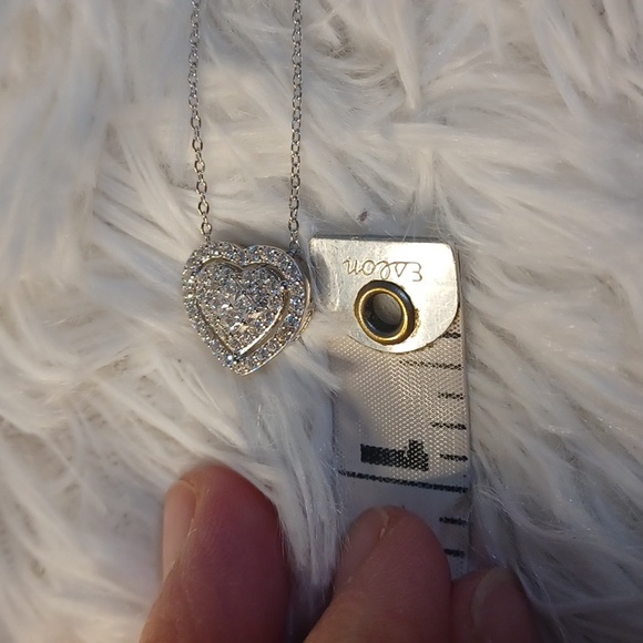 Radiance by Absolute Sterling Silver Heart Necklace and Earrings NEW - Picture 11 of 13